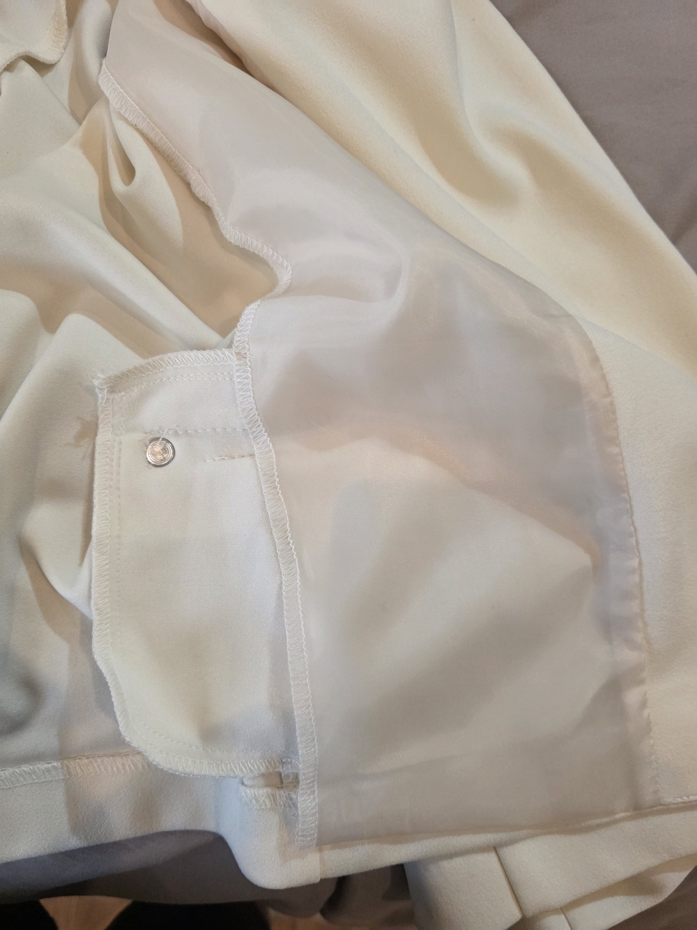 Anne Klein Off White Open-Front Blazer Jacket Size L NWT - Picture 8 of 15